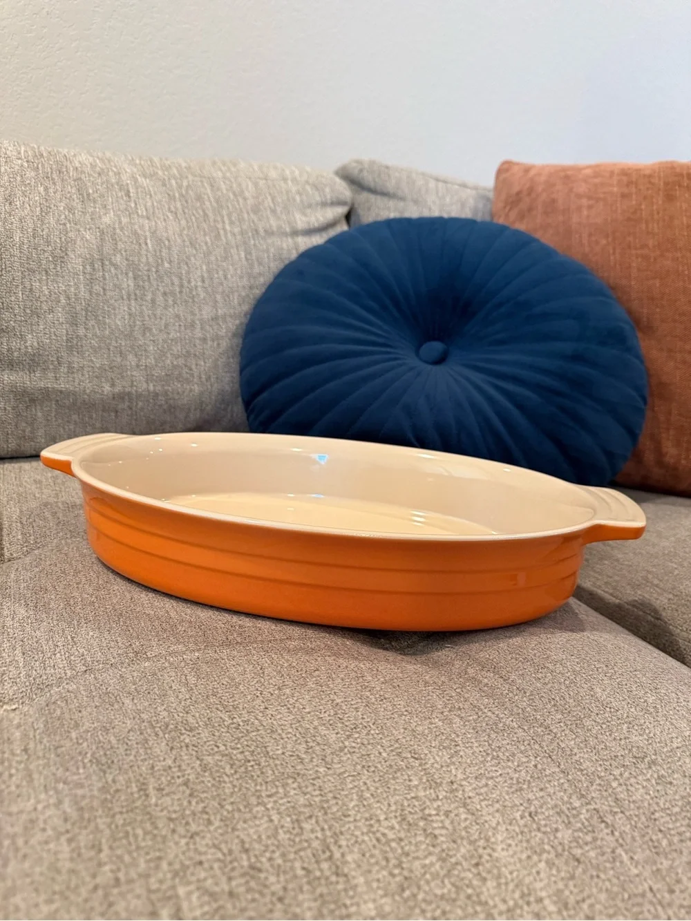 Le Creuset Orange Ceramic Baking Dish - Home Kitchen